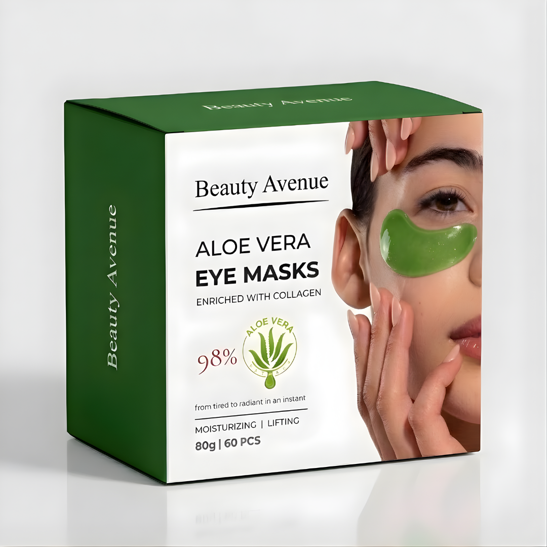 Aloe Vera & Kollagen Øyemasker mot Mørke Ringer og Poser
